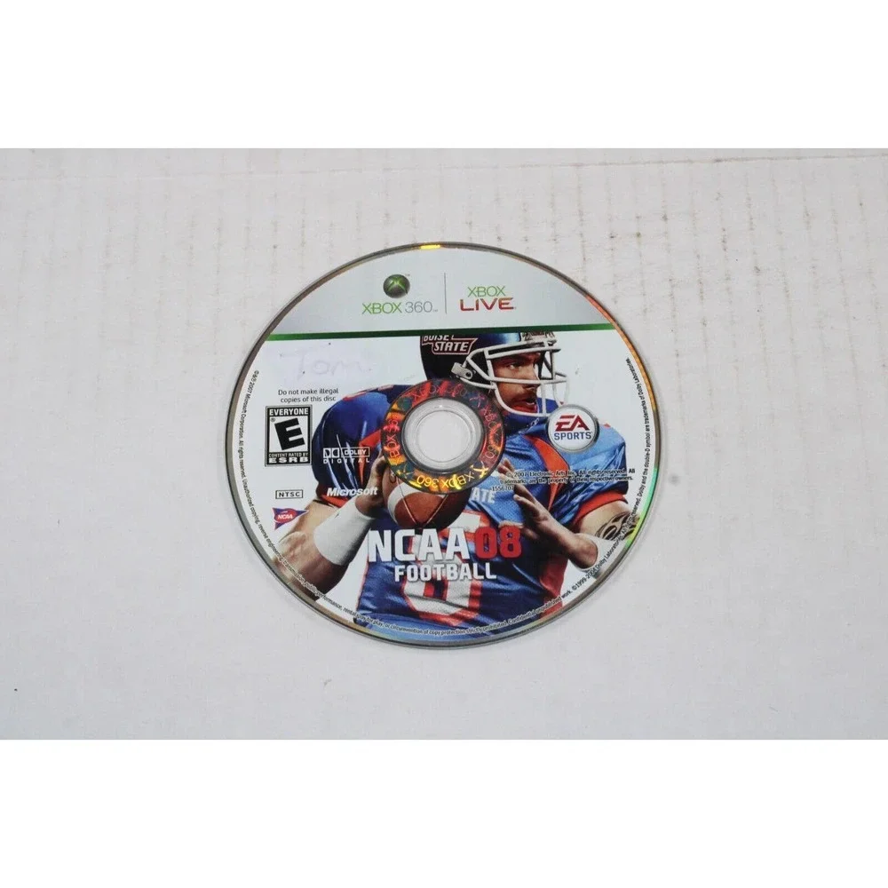 NCAA Football 08 (Microsoft Xbox 360, 2007) Authentic, disc only